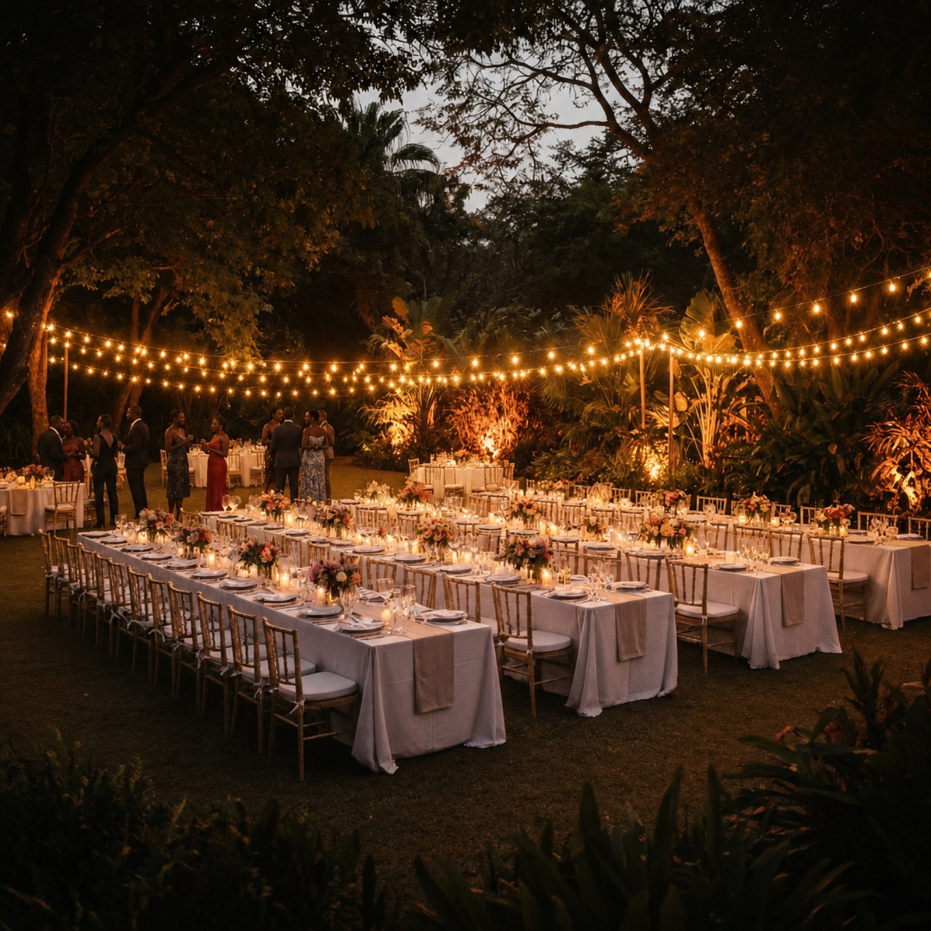 A gathering arranged on the Chalo estate