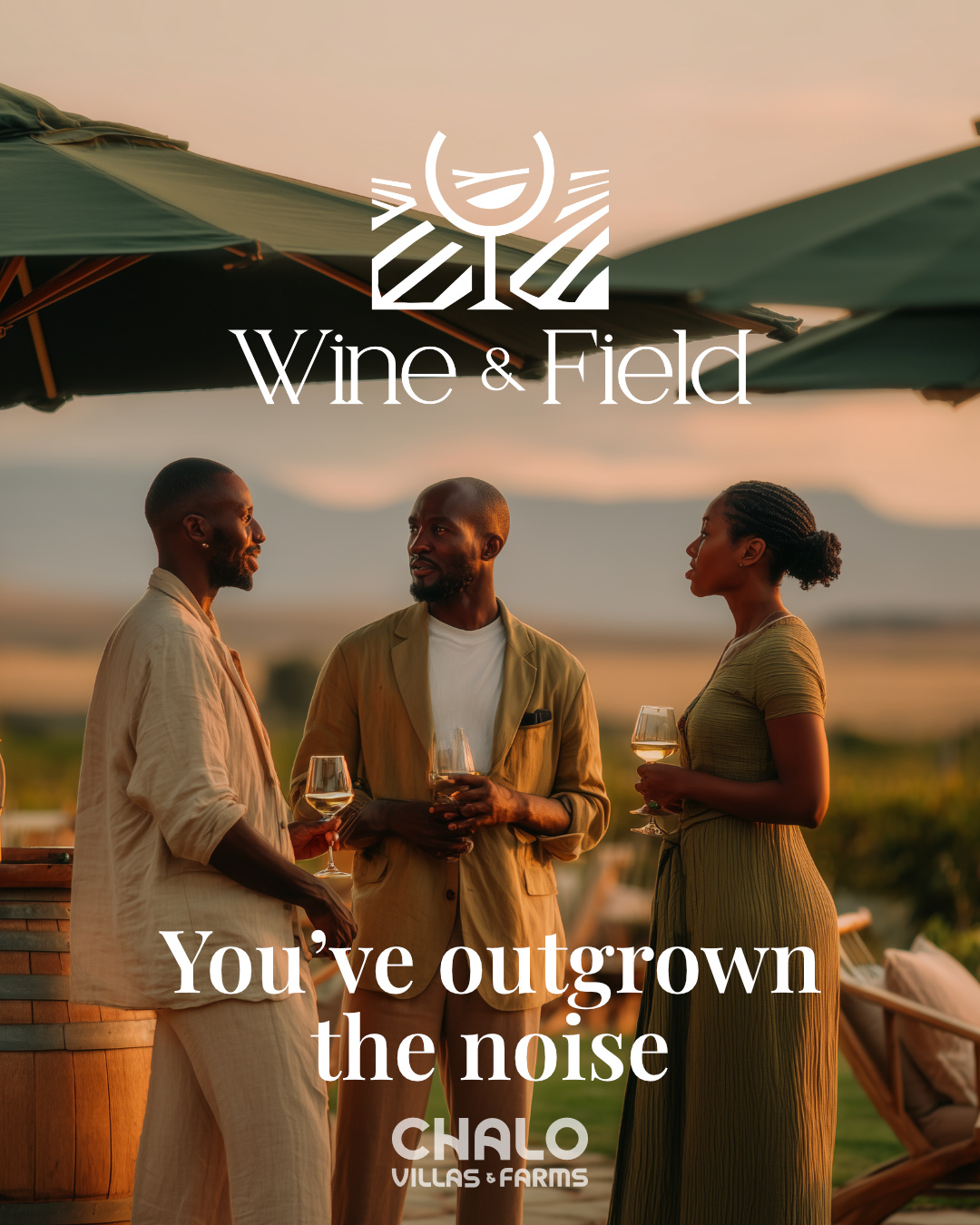 Shared tables and atmosphere on the estate